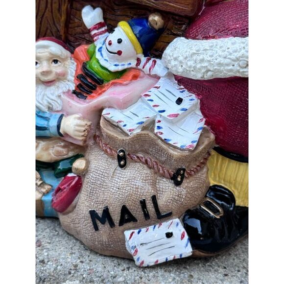 Fitz and Floyd Santa and toys musical plays We Wish You a Merry Christmas. It wo - Picture 3 of 12